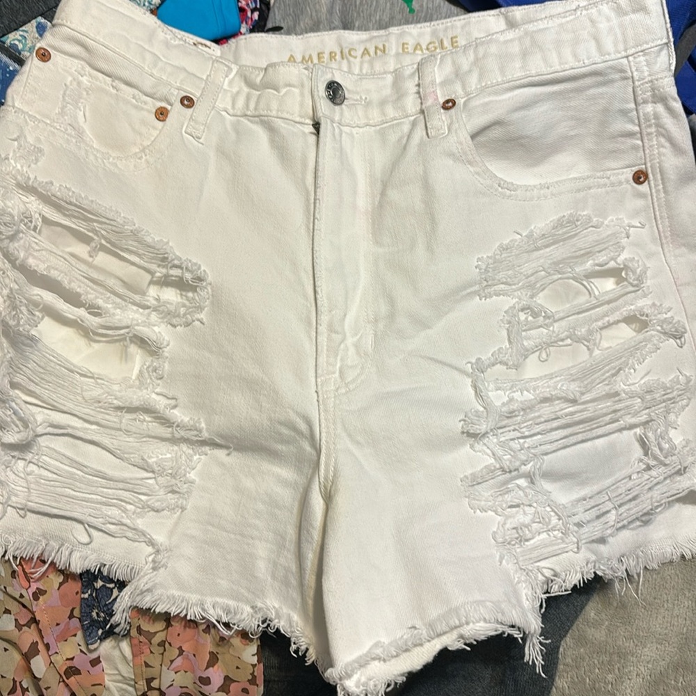 American eagle cut up short shorts sz 12